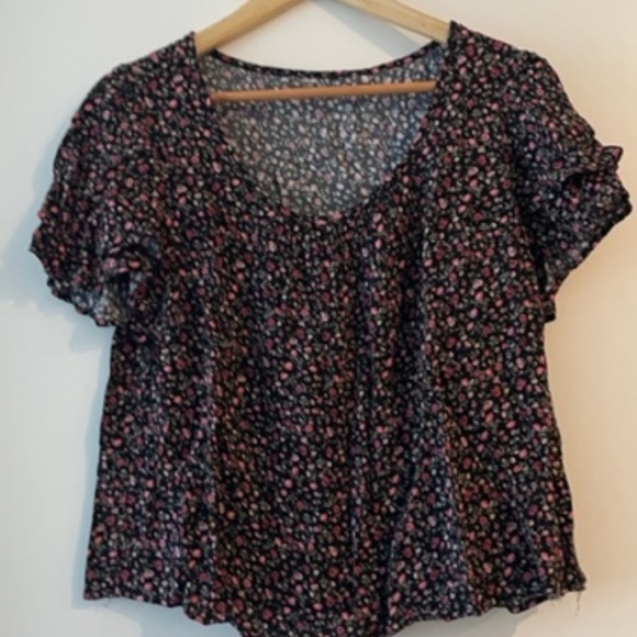 Forever 21 Flower Causal Blouse Size XL - Picture 3 of 3